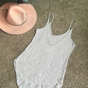 Slouchy deep back tank