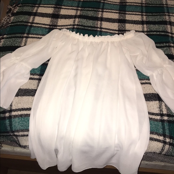 White off the shoulder dress