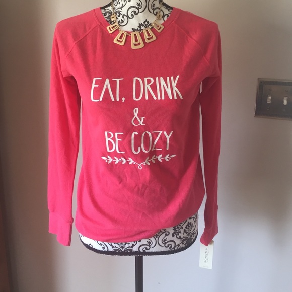 Sonoma Thermal Long Sleeve -Eat, Drink & Be Cozy-