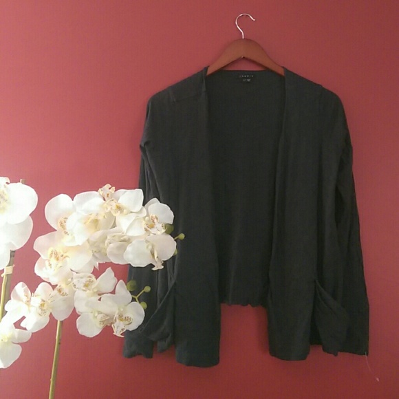 FINAL SALE, DELETING IN 1 HOUR ☇Gray Ribbon Cardi