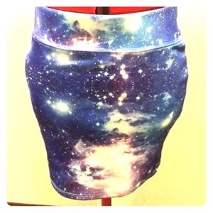 Hot topic Galaxy mini skirt