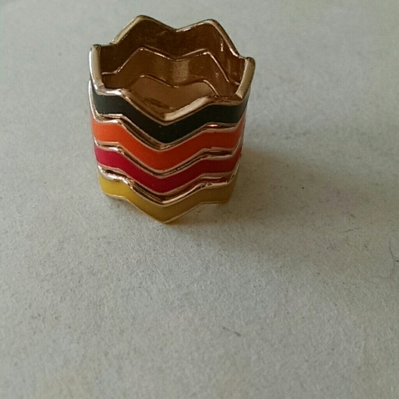 MARK Multi Color Rings Size 8.5 - Picture 2 of 3