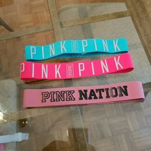 Set of PINK Headbands