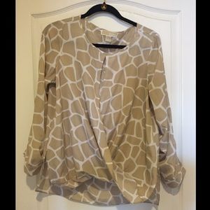 Michael Kors Blouse - Biege and White