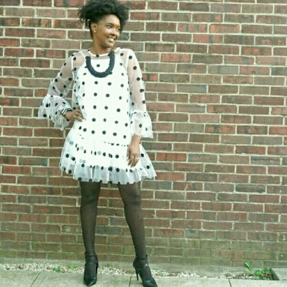 Gracia🌟Final Price🌟Sheer Dot Dress - Picture 4 of 4