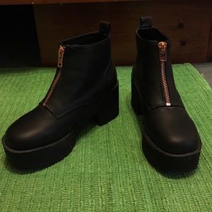 H&M Black Chunky Booties