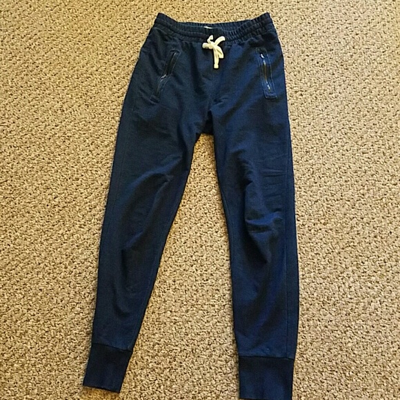 Forever 21 denim zipper pocket jogger sweatpants