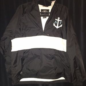 Delta Gamma pullover raincoat
