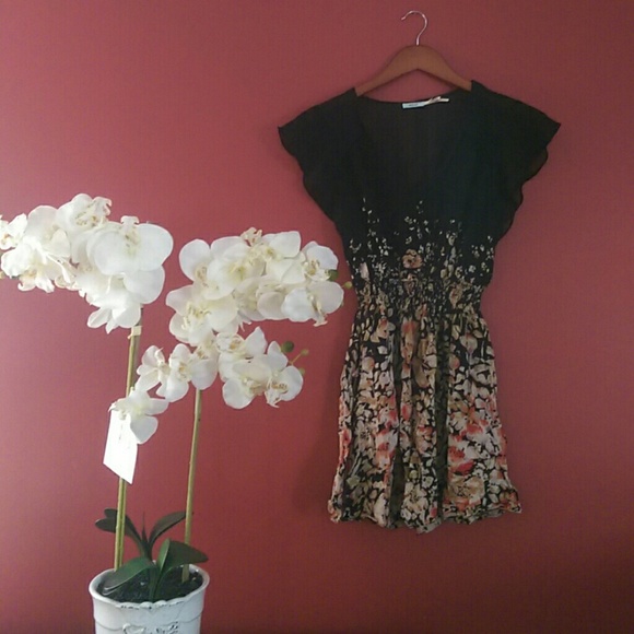 Urban Outfitters Kimchi Blue Sheer Floral Dress