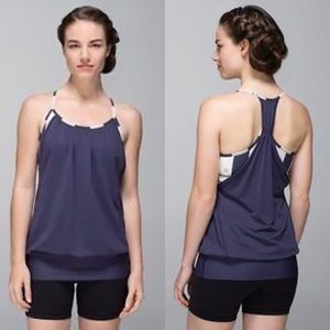 LULULEMON No Limits Tank in Cadet Stripe