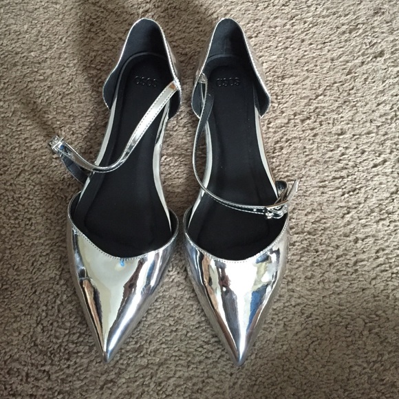 New chic silver mirrored flats from ASOS