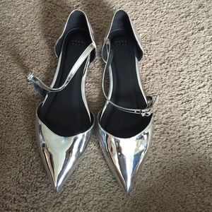 New chic silver mirrored flats from ASOS