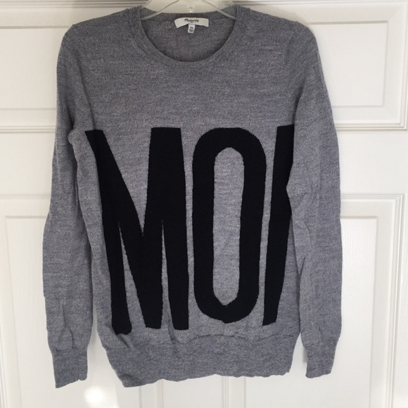 Madewell grey French 'Moi' sweater