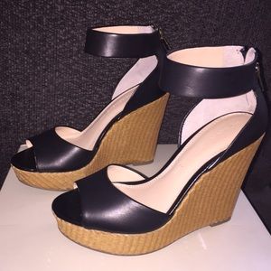 Banana Republic Black Wedges