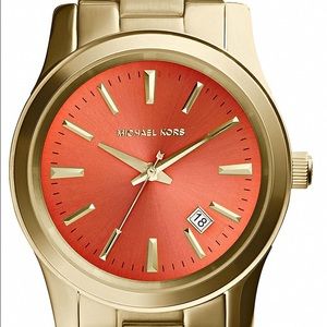 Michael Kors Gold/Orange Watch