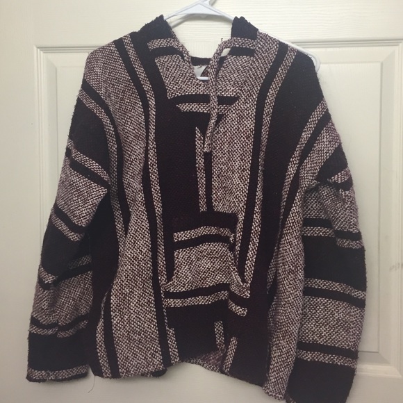 Maroon Baja Sweater