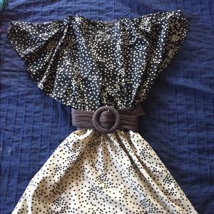 Armani Exchange Navy with Cream Polka Dot.