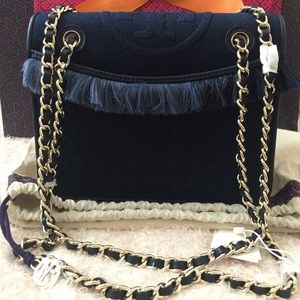 ❌SOLD❌TORY BURCH FLEMING DENIM MEDIUM