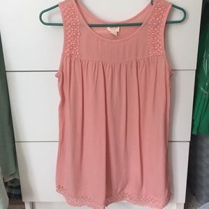 Pink flowy top