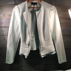 Mossimo-Target Mint Peplum Stretch Blazer