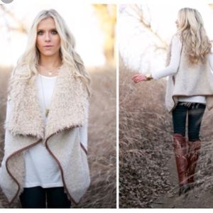 SOLD Love Tree Faux fur vest