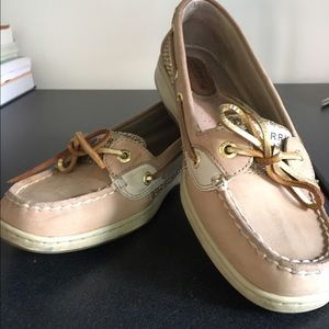 Gold Sperry Angelfish shoes