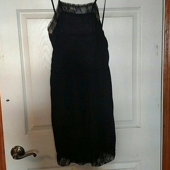Free people black lace dress
