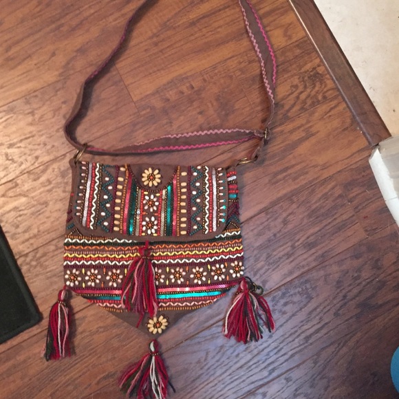 Beaded crossbody