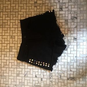 High waisted black  Jean shorts