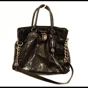 🎉Sale! Michael Kors Hamilton Python Bag