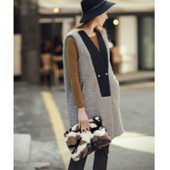 SALE Long fleece vest
