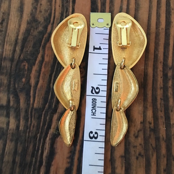Xeja - Vintage Designer Signed Clip On Earrings - Picture 4 of 4