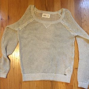 Hollister gold/tan sweater size medium