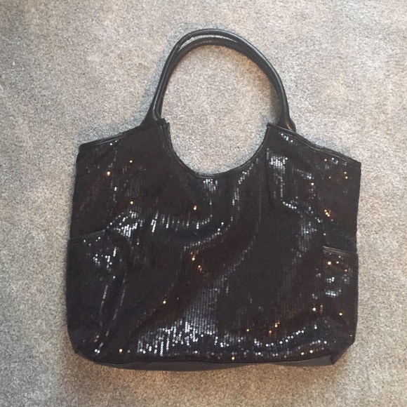 👛 Just Reduced 👛 Black Sequin Shoulder Bag