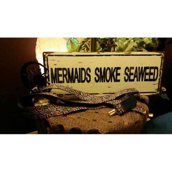 VINTAGE Paisley Suspenders