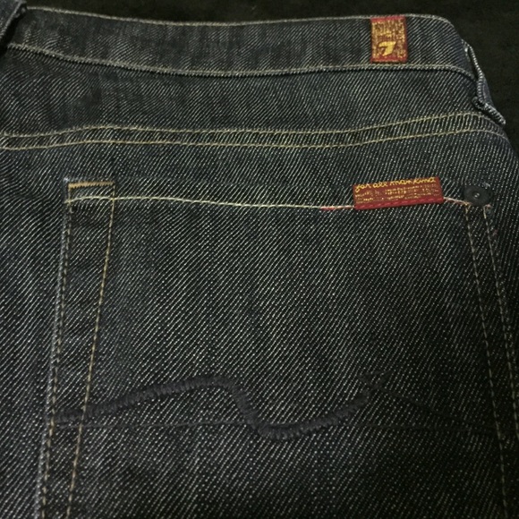 7 for All Mankind Bootcut Denim Blue Jeans Size 30 - Picture 3 of 4