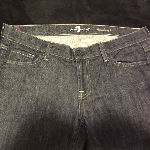 7 for All Mankind Bootcut Denim Blue Jeans Size 30 - Picture 4 of 4