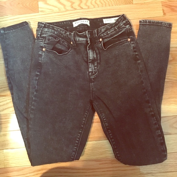 Pacsun bullhead denim jeans. Black wash fade.