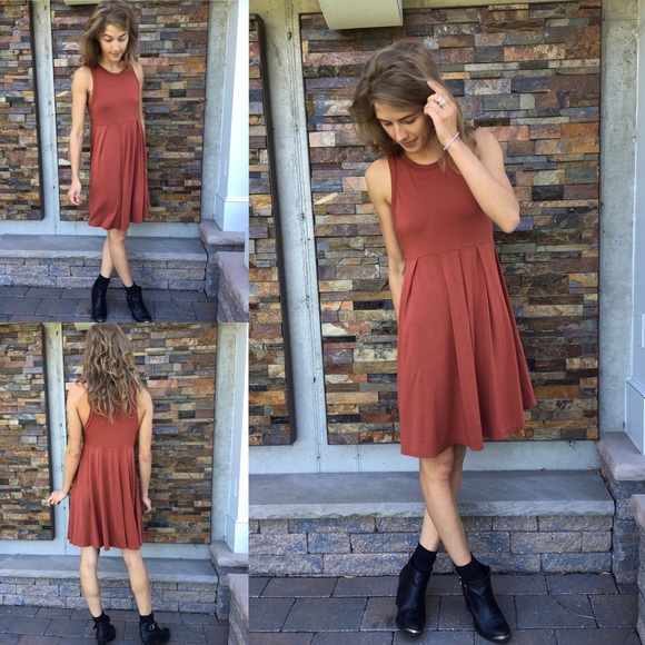 Tart Dress in Burnt Orange