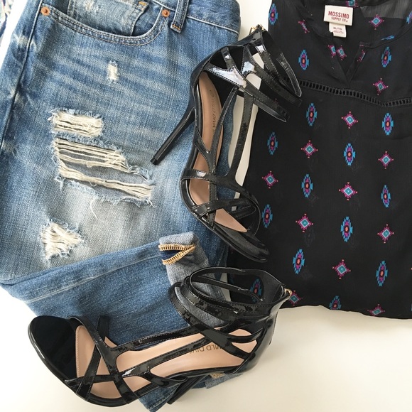Wild Diva Shoes - 🚫SOLD LOCALLY🚫Black Patent Leather Heels