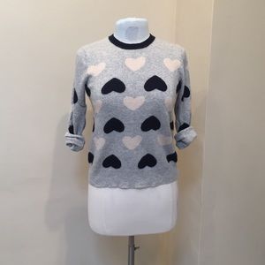Jcrew heart sweater