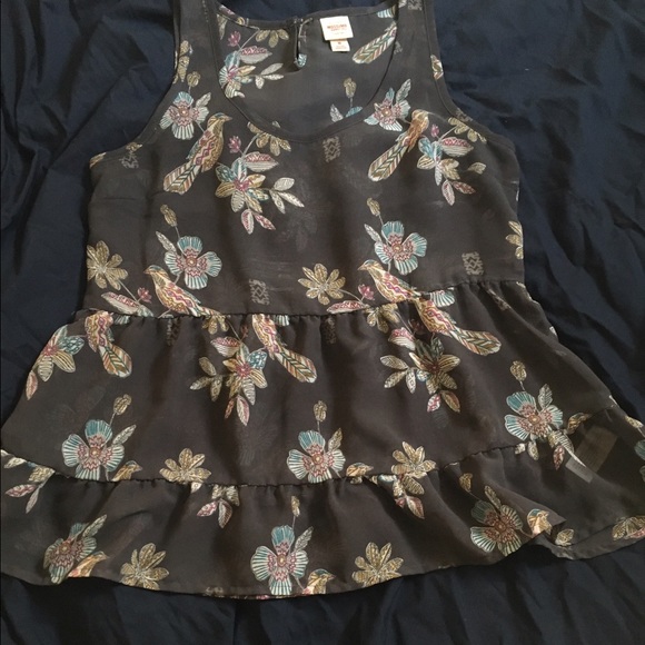 Printed grey top - Picture 2 of 4