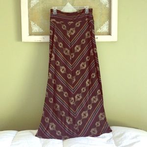 Maxi skirt - tribal print