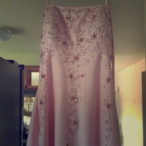 💕GORGEOUS💕 light pink strapless Caché gown!!!
