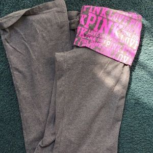 Gray yoga pants