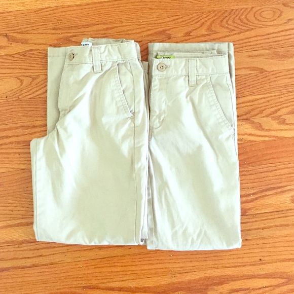2 pair of khaki Old Navy school pants