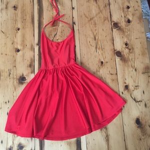 Red American apparel dress