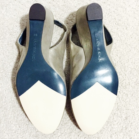Daniblack "Pewter Suede" Slingbk Wedge Sandals - Picture 3 of 4