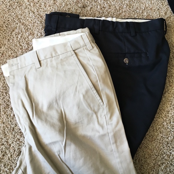 Haggar Men's 34x32 khaki and black dress pants