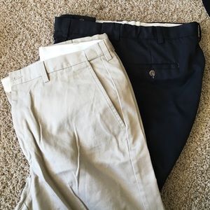 Haggar Men's 34x32 khaki and black dress pants
